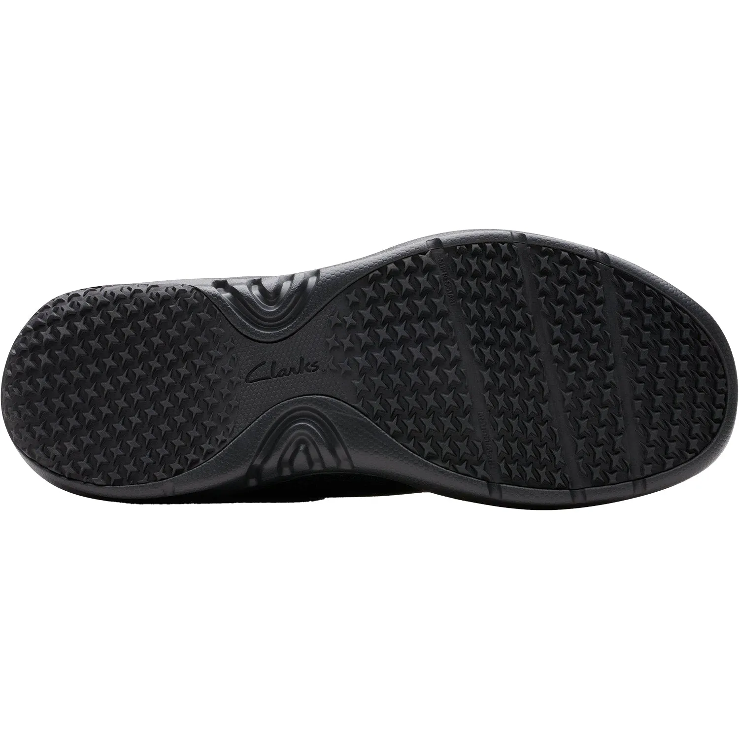 Men's Clarks Pro Knit SR Black Mesh