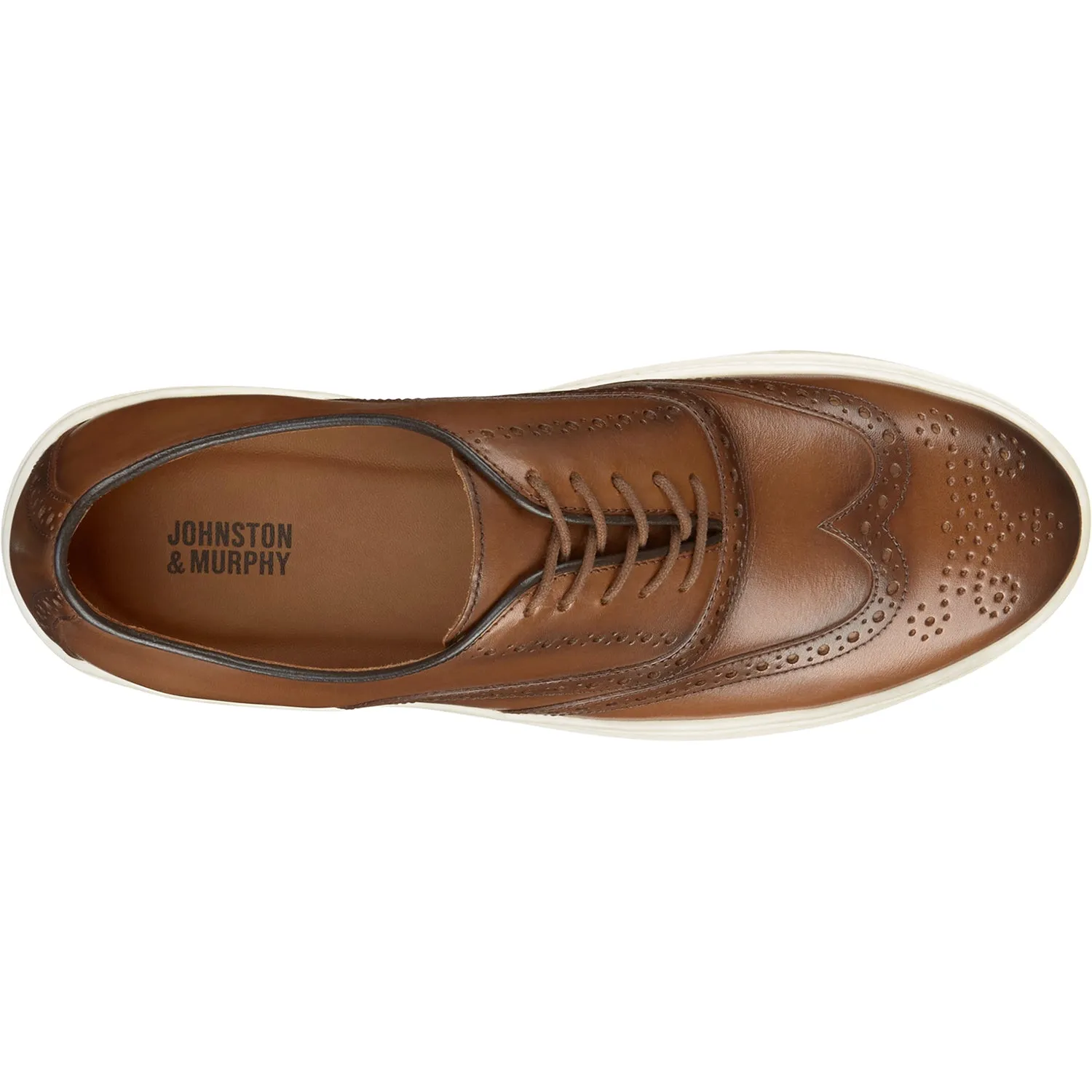 Men's Johnston & Murphy Hollins Wingtip Tan Full Grain Leather