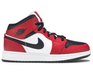 Men's Nike Air Jordan 1 Mid (Chicago Black Toe)