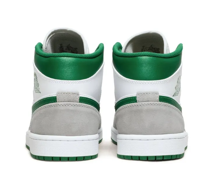 Men's Nike Air Jordan 1 Mid SE (Grey/Pine Green)