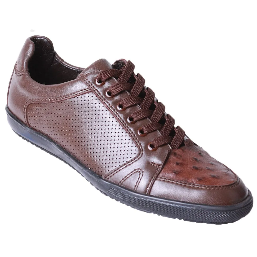 Men's Original Ostrich Skin Casual Shoe ZC110307