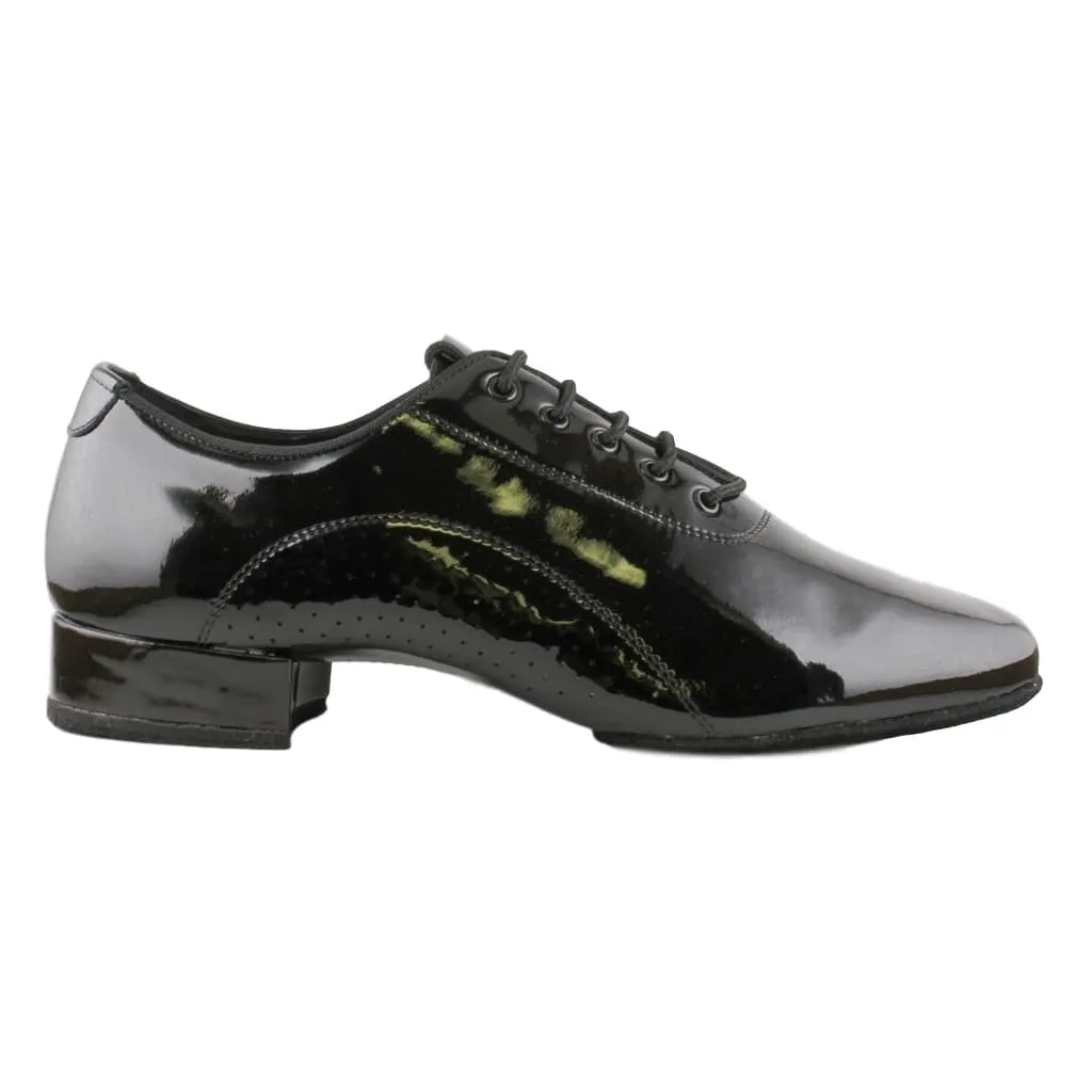 Men's Smooth Dance Shoes, Model E-400112, Black Patent Leather