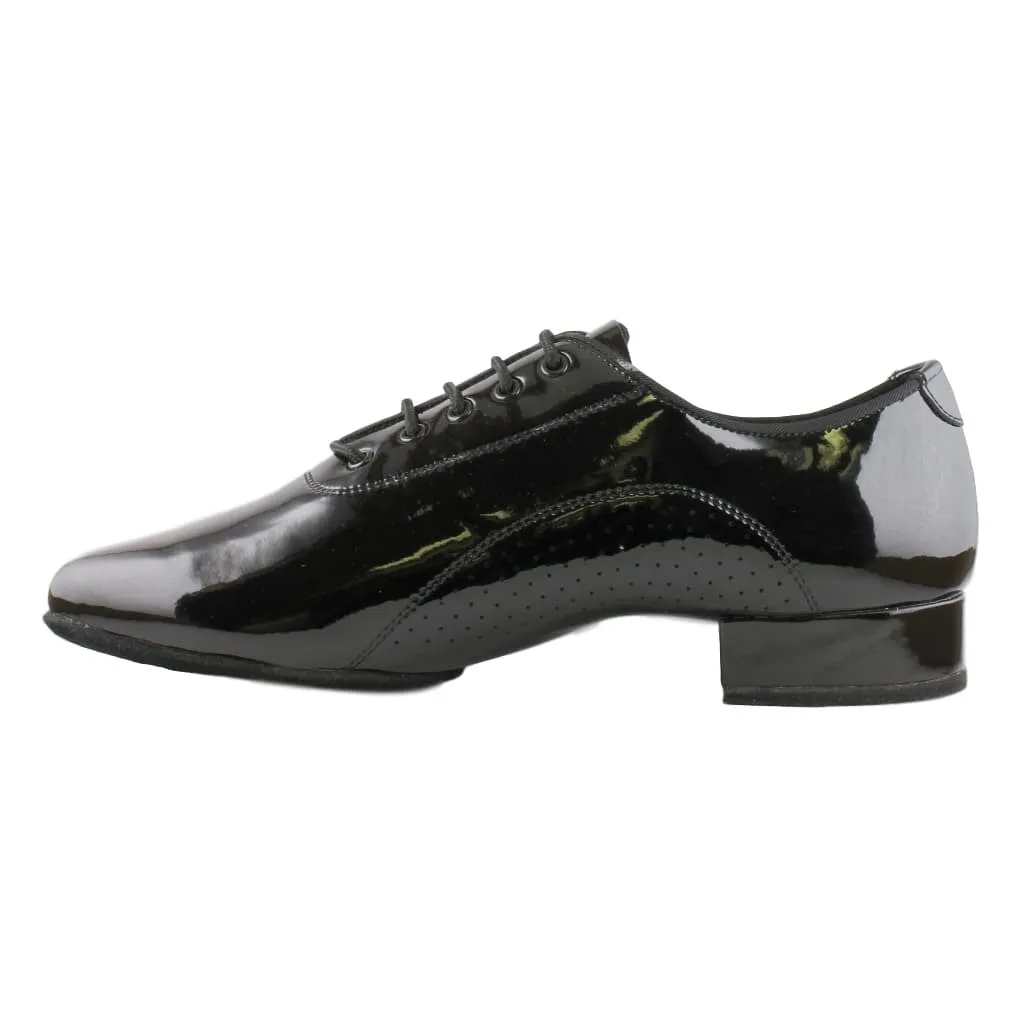 Men's Smooth Dance Shoes, Model E-400112, Black Patent Leather