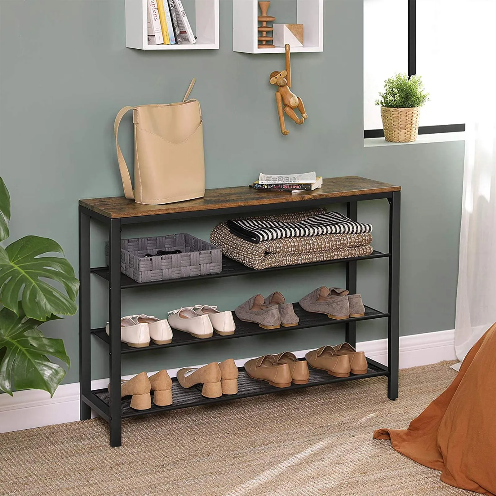 Mesh Shelves Shoe Organizer