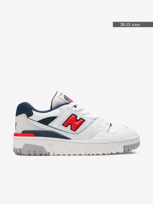 New Balance Kids B550 Trainers in White