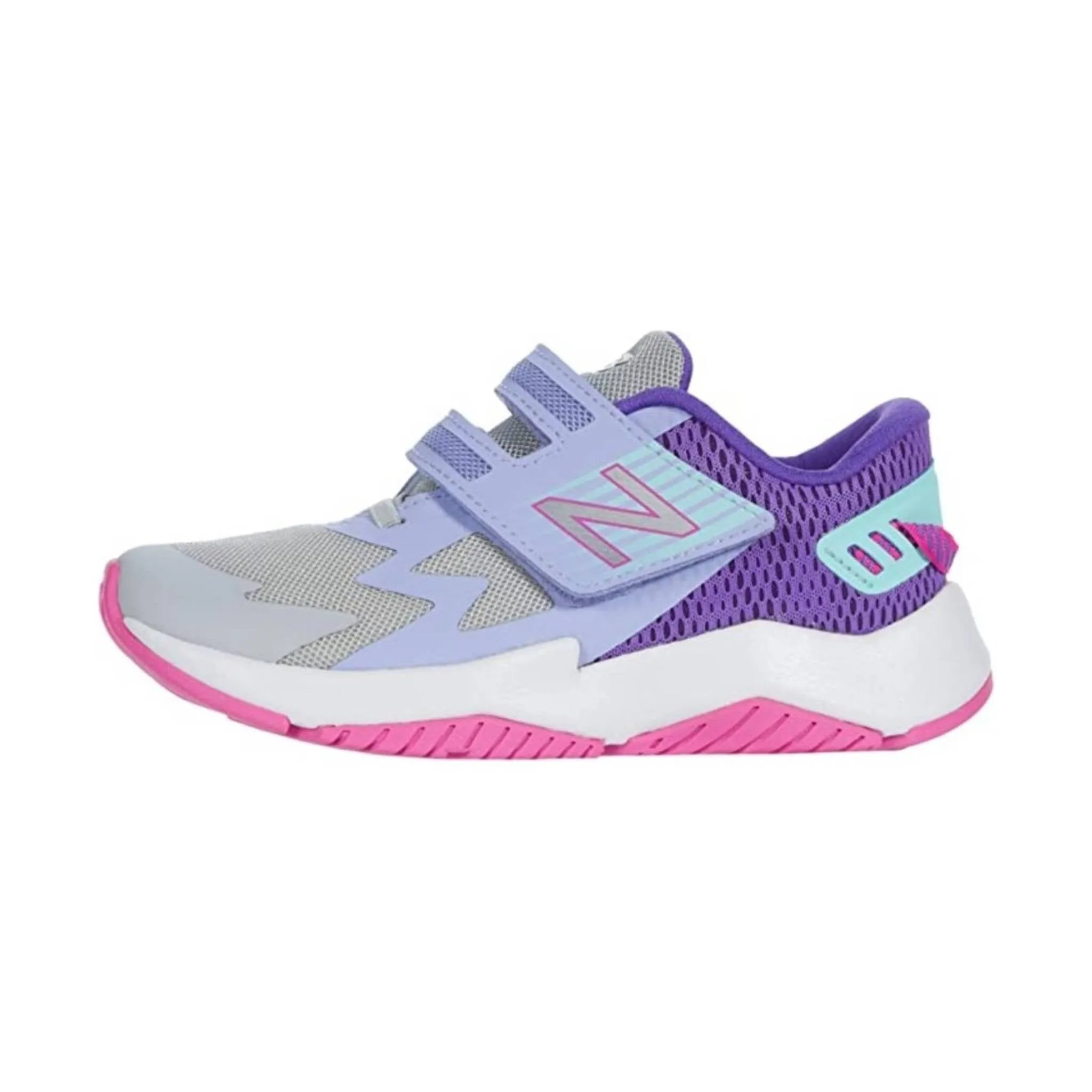 New Balance Kids' Ravv1 Shoe - Light Aluminum/Mirage Violet