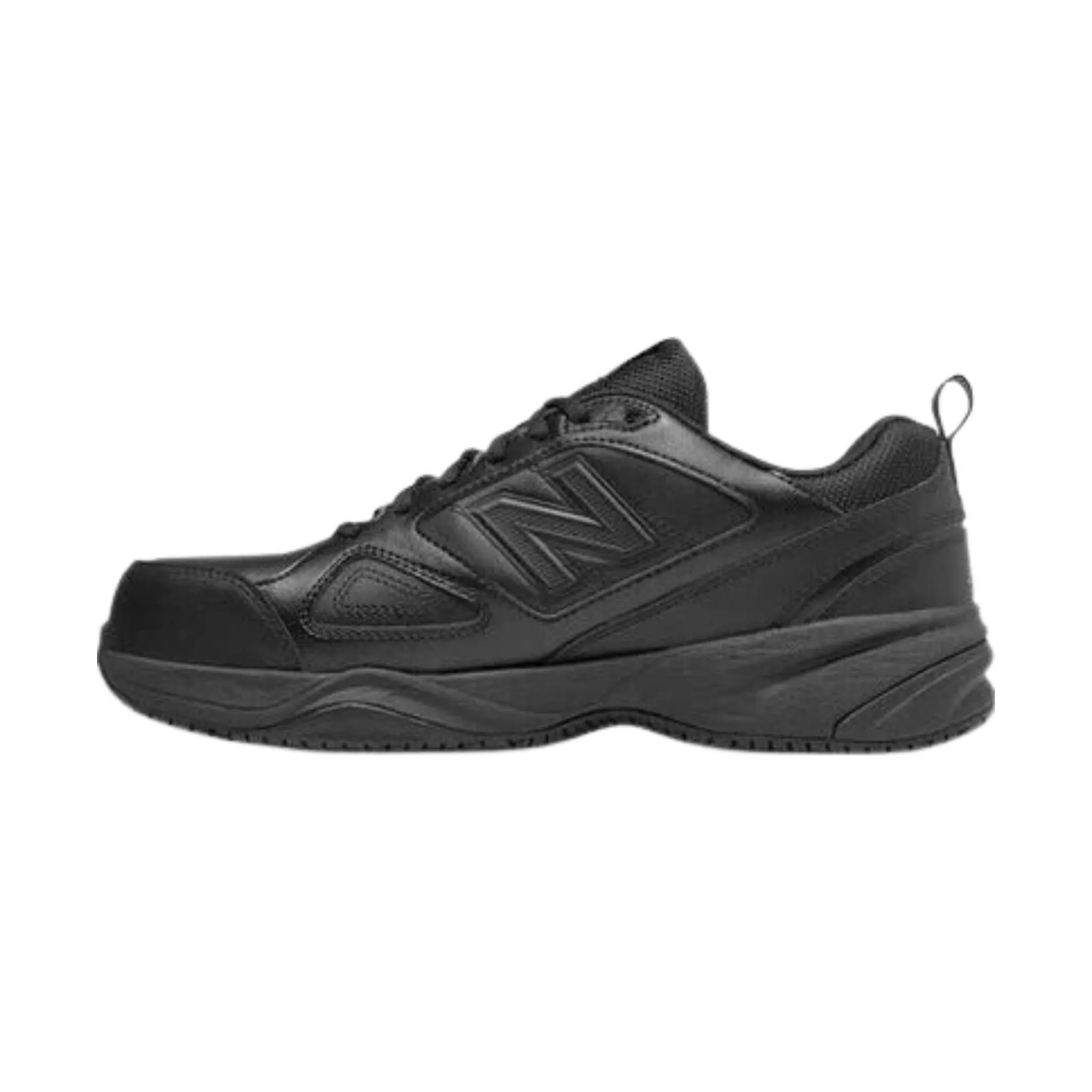 New Balance Men's 627v2 Steel Toe Static Dissipative Leather Athletic Work Shoes - Black - ONLINE STORE CREDIT/EXCHANGE ONLY