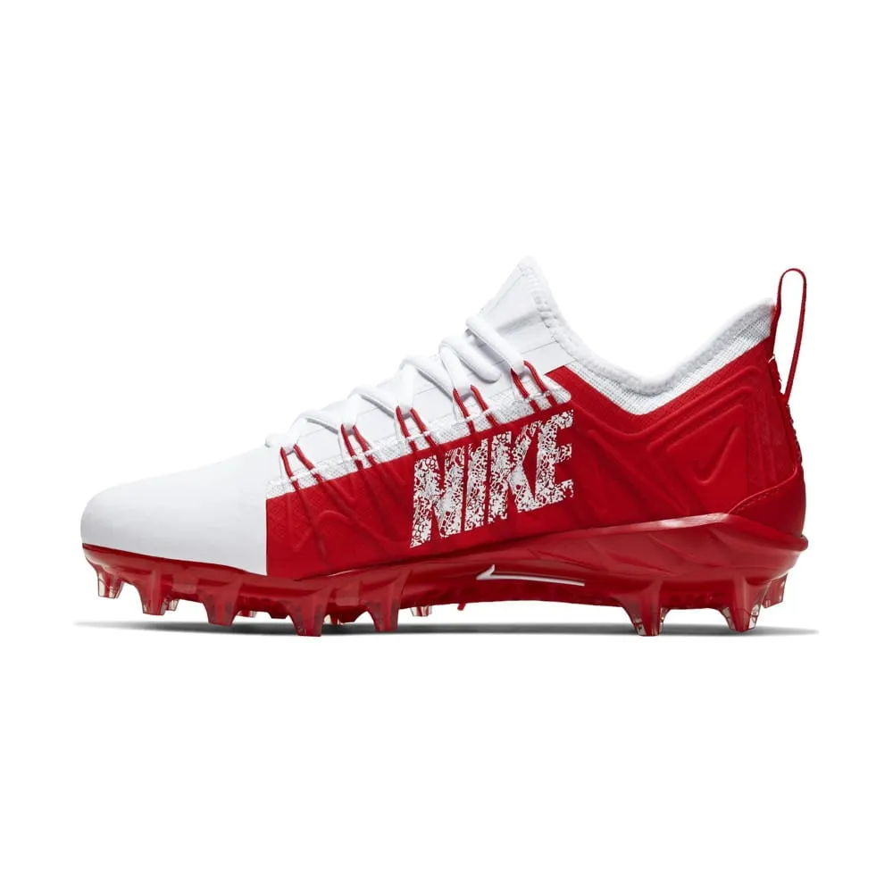 Nike Alpha Huarache 7 Pro White/Red Lacrosse Cleats