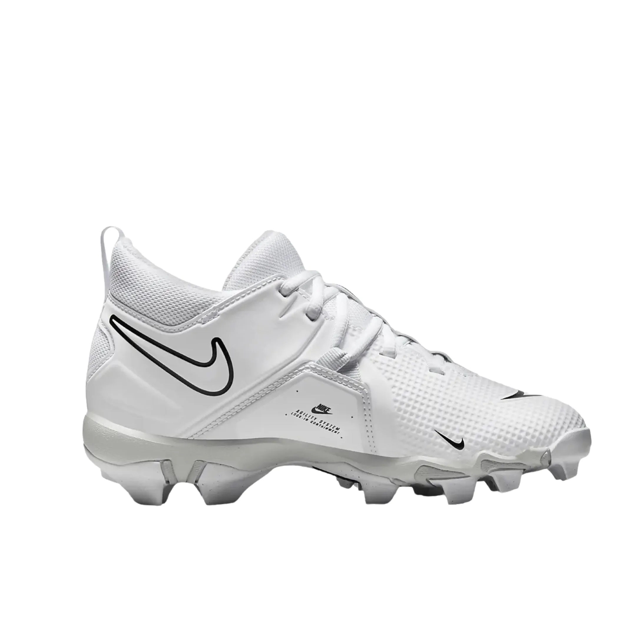 Nike Alpha Menace 3 Shark BG Youth Football Cleats White