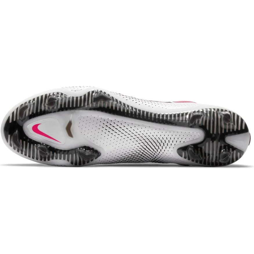 Nike Phantom GT Elite FG - WHITE/PINK BLAST-BLACK