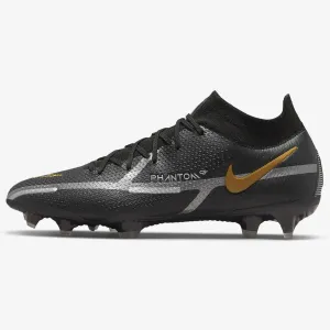 Nike Phantom GT2 Elite DF FG - Black-Dark Grey-Gold