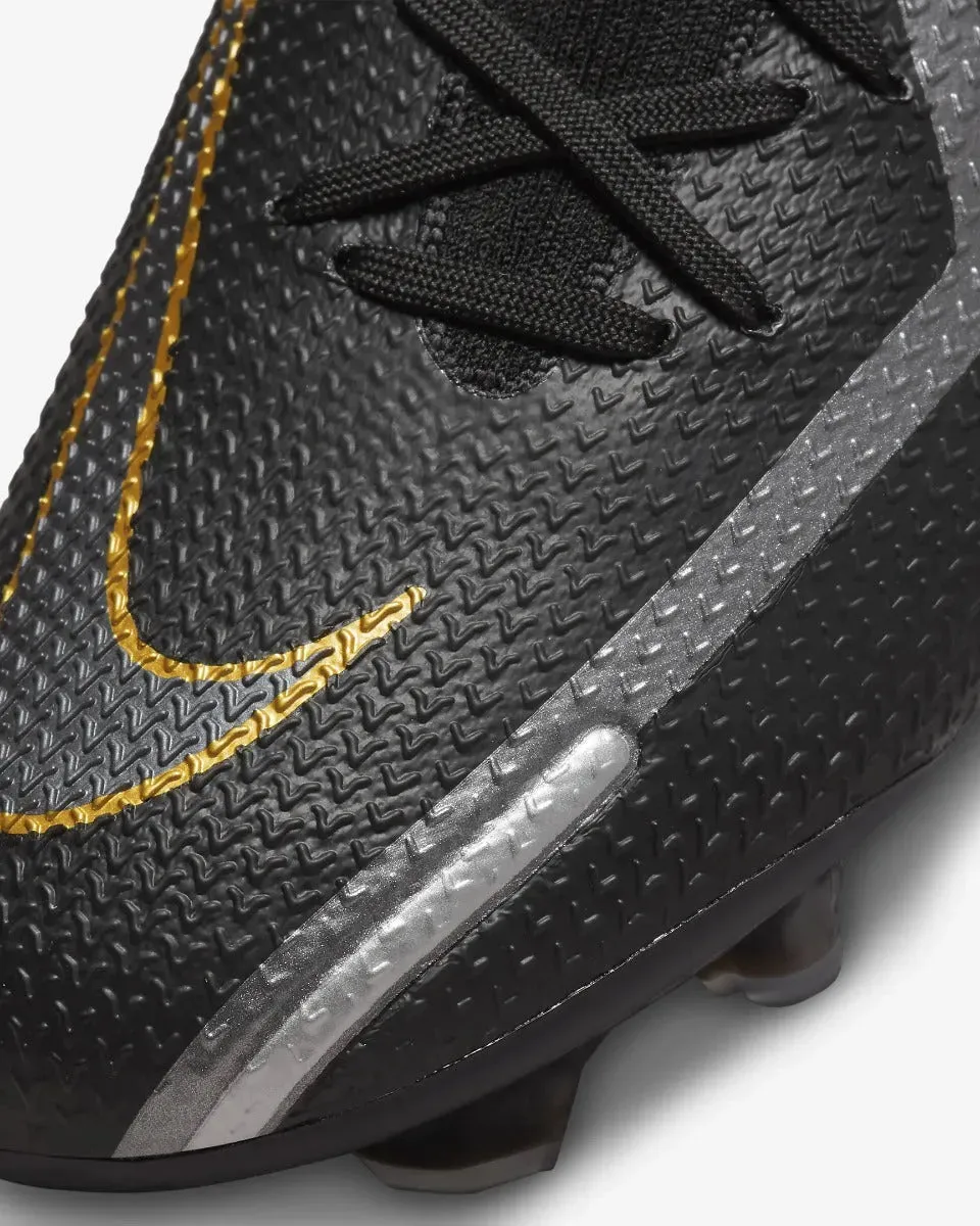 Nike Phantom GT2 Elite DF FG - Black-Dark Grey-Gold