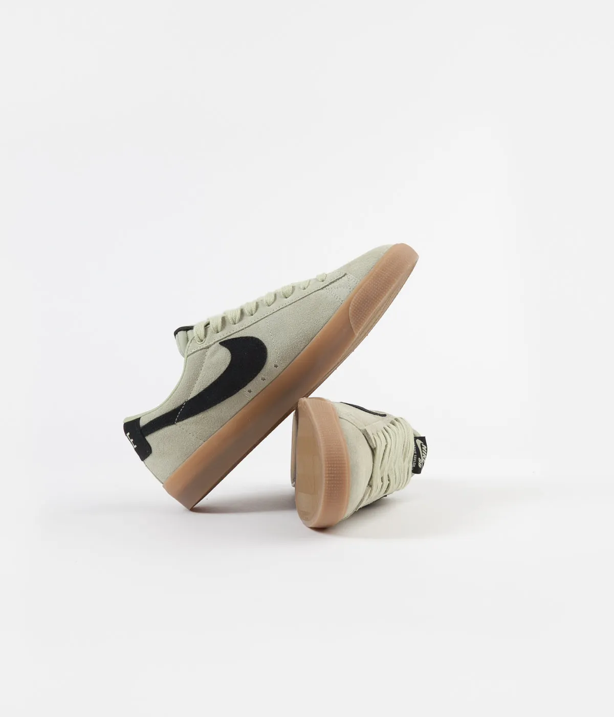 Nike SB Blazer Low GT Shoes - Olive Aura / Black - Olive Aura