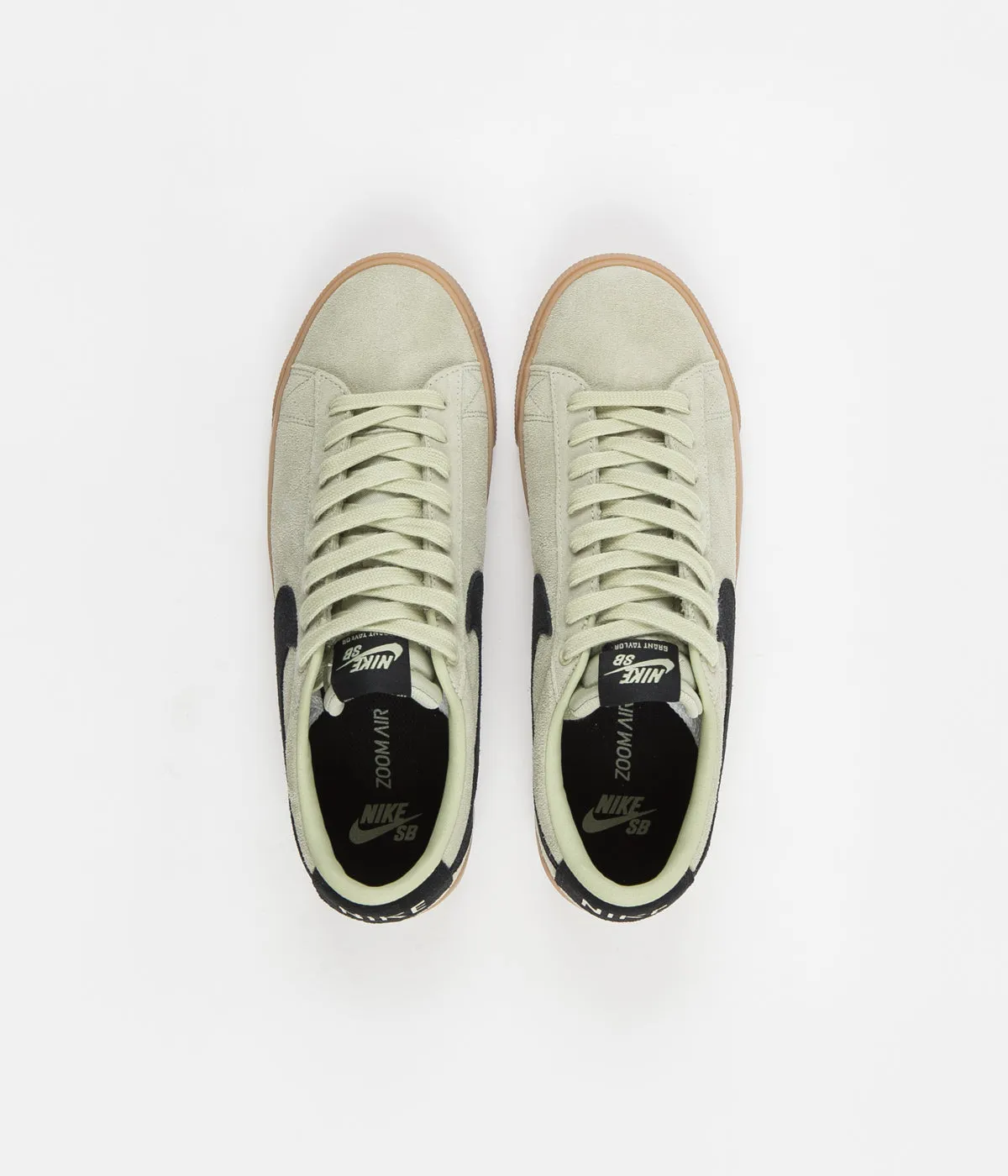 Nike SB Blazer Low GT Shoes - Olive Aura / Black - Olive Aura