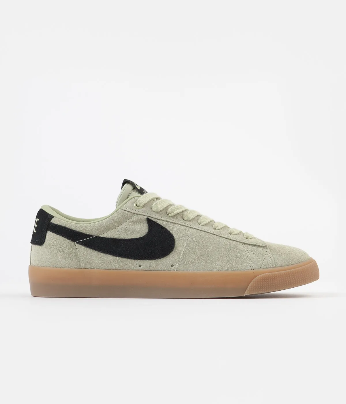 Nike SB Blazer Low GT Shoes - Olive Aura / Black - Olive Aura