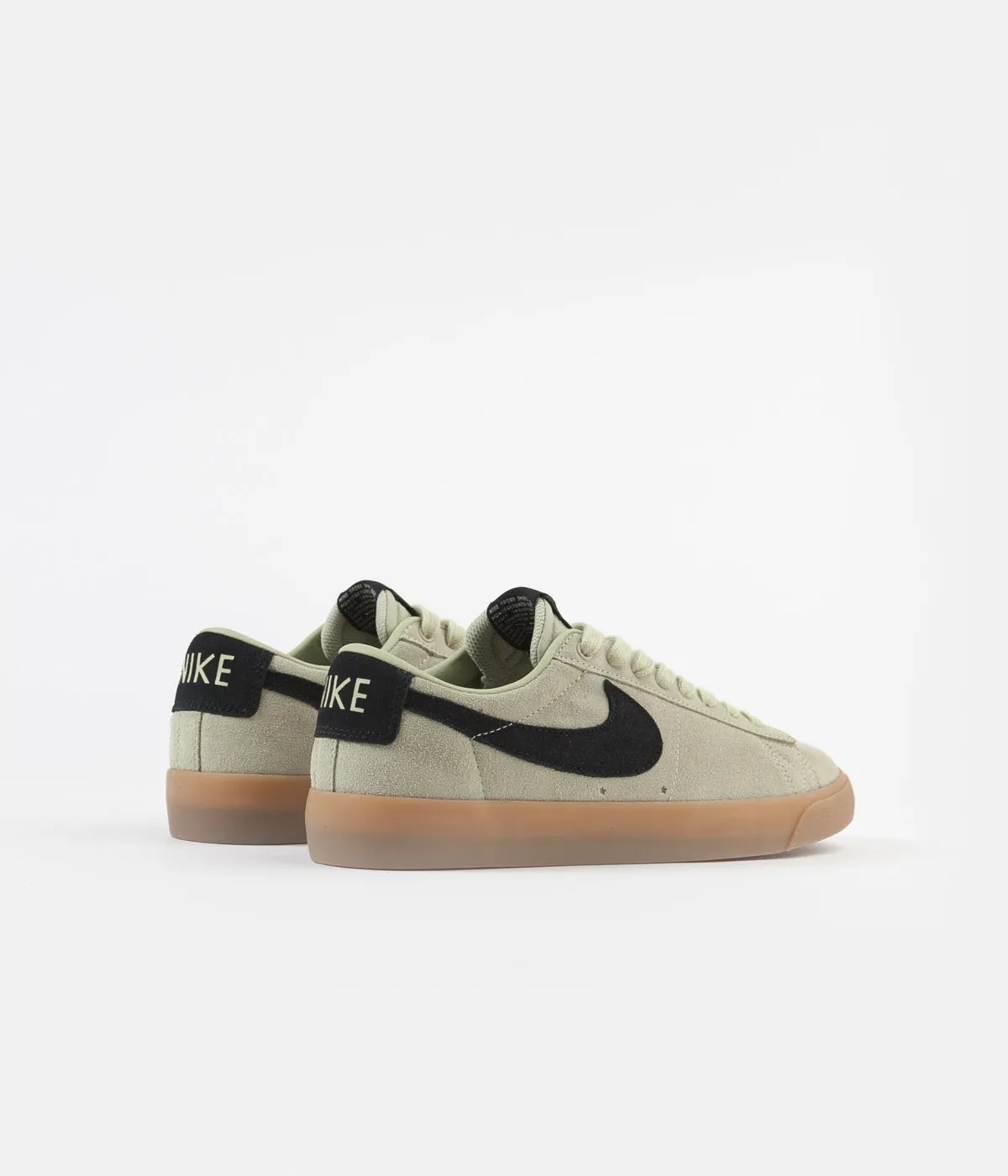 Nike SB Blazer Low GT Shoes - Olive Aura / Black - Olive Aura