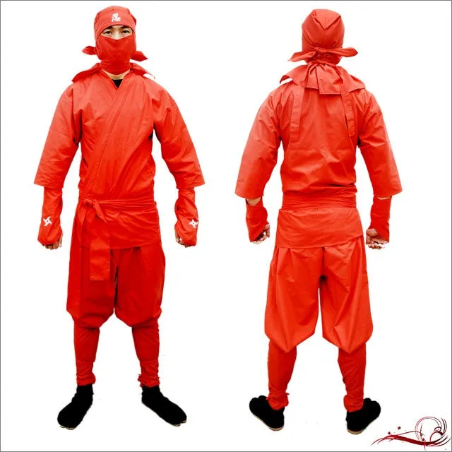 Ninja Suit Set (for Adult-without shoes)・Red Shinobu