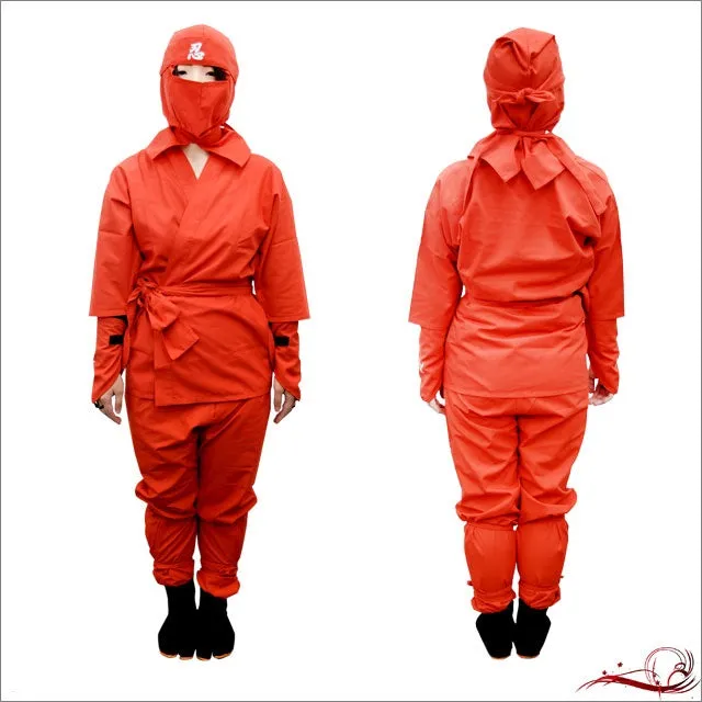 Ninja Suit Set (for Adult-without shoes)・Red Shinobu