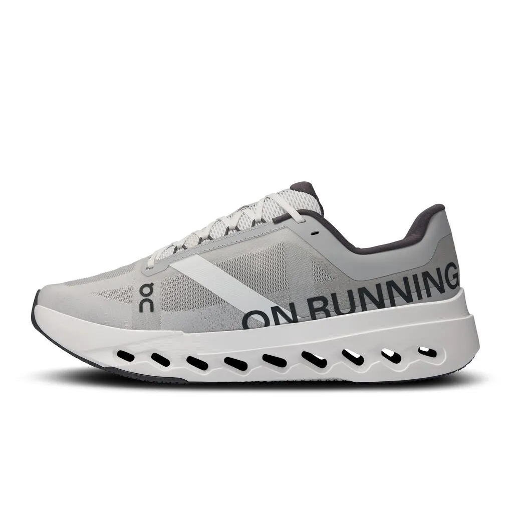 On Men's Cloudsurfer Next Running Shoes Glacier / White