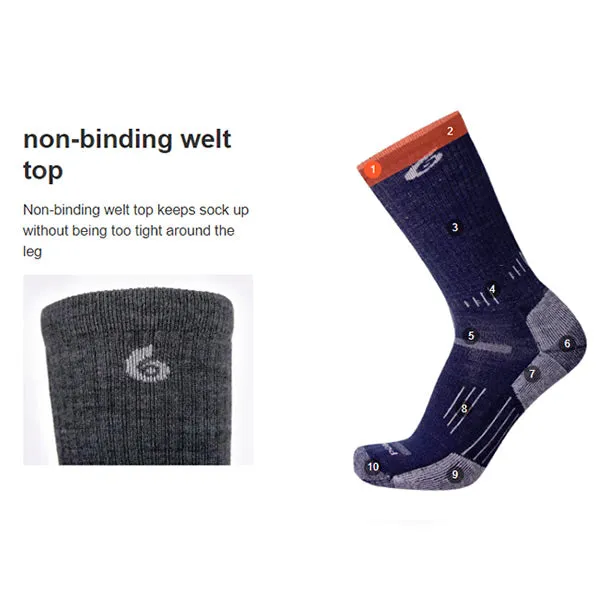 Point6 Trekking Heavy Crew Merino Sock