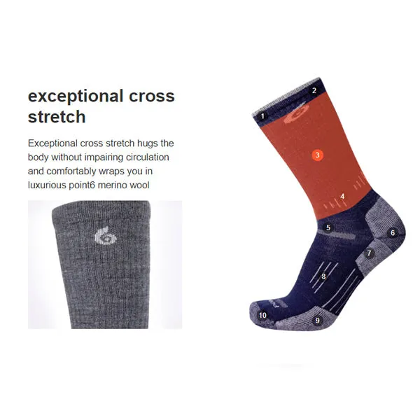 Point6 Trekking Heavy Crew Merino Sock