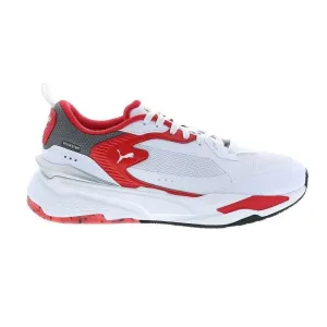 Puma Men's Ferrai RS Fast Shoes - White / Rosso Corsa Red / Smoked Pearl