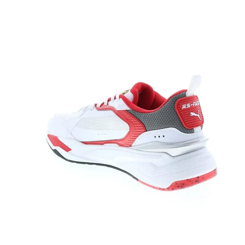 Puma Men's Ferrai RS Fast Shoes - White / Rosso Corsa Red / Smoked Pearl