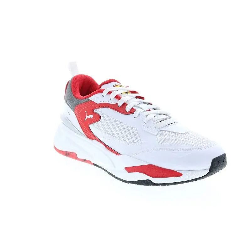 Puma Men's Ferrai RS Fast Shoes - White / Rosso Corsa Red / Smoked Pearl