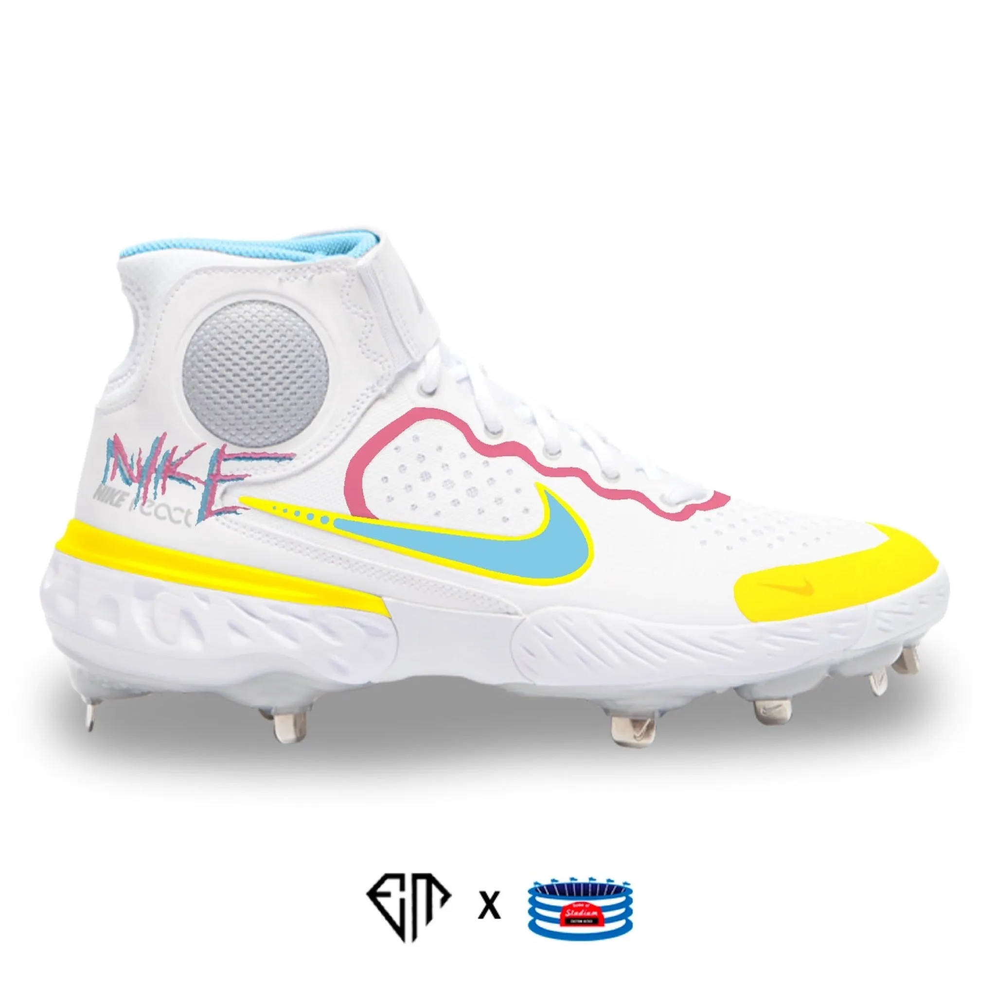 "Neon Graffiti" Nike Alpha Huarache Elite 3 Cleats