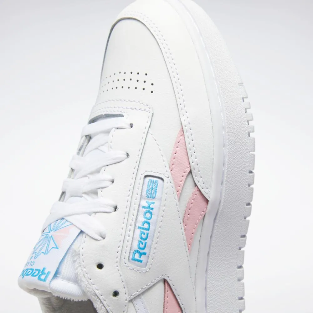 Reebok Footwear Women Club C Double Revenge FTWWHT/PNKGLW/RADAQU