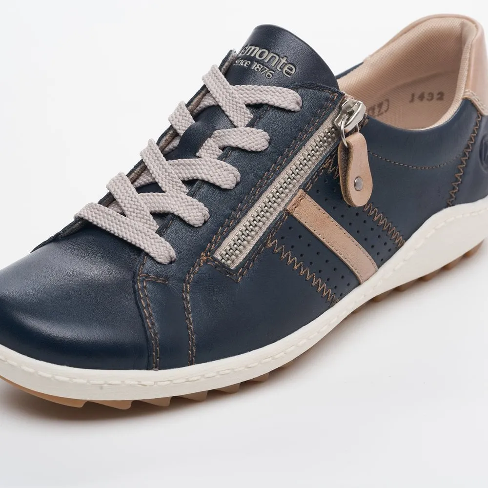 Remonte Trainers R1432 Ladies Shoes Blue