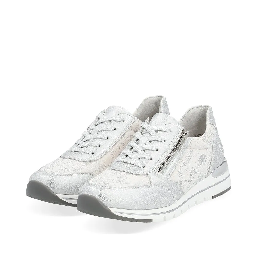 Remonte Trainers R6700 Ladies Shoes Silver