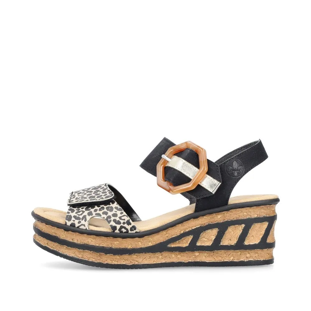 Rieker 68176-00 Ladies Sandal