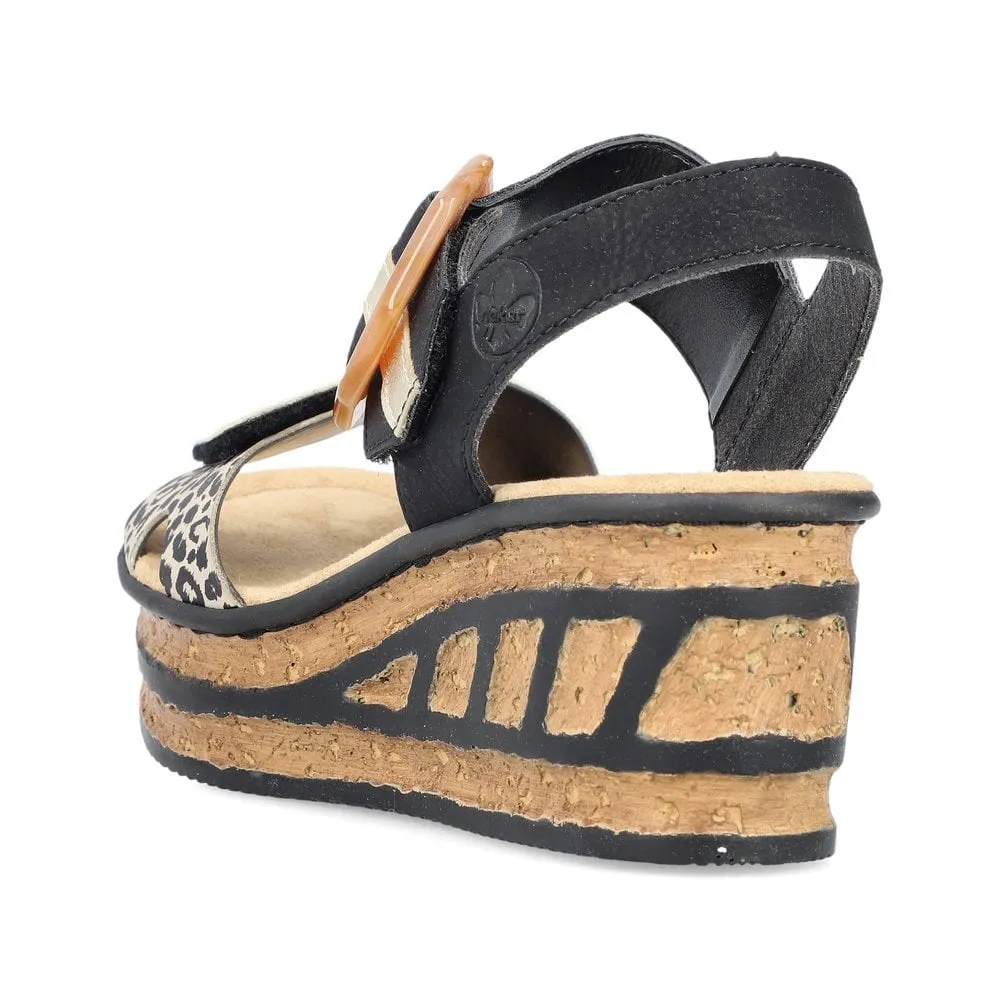 Rieker 68176-00 Ladies Sandal