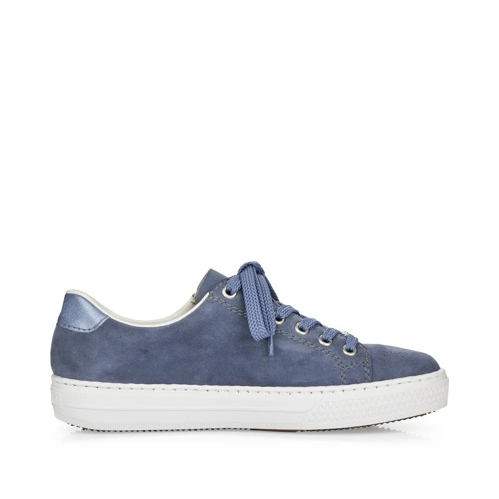 Rieker L59L1 Ladies Trainer Blue