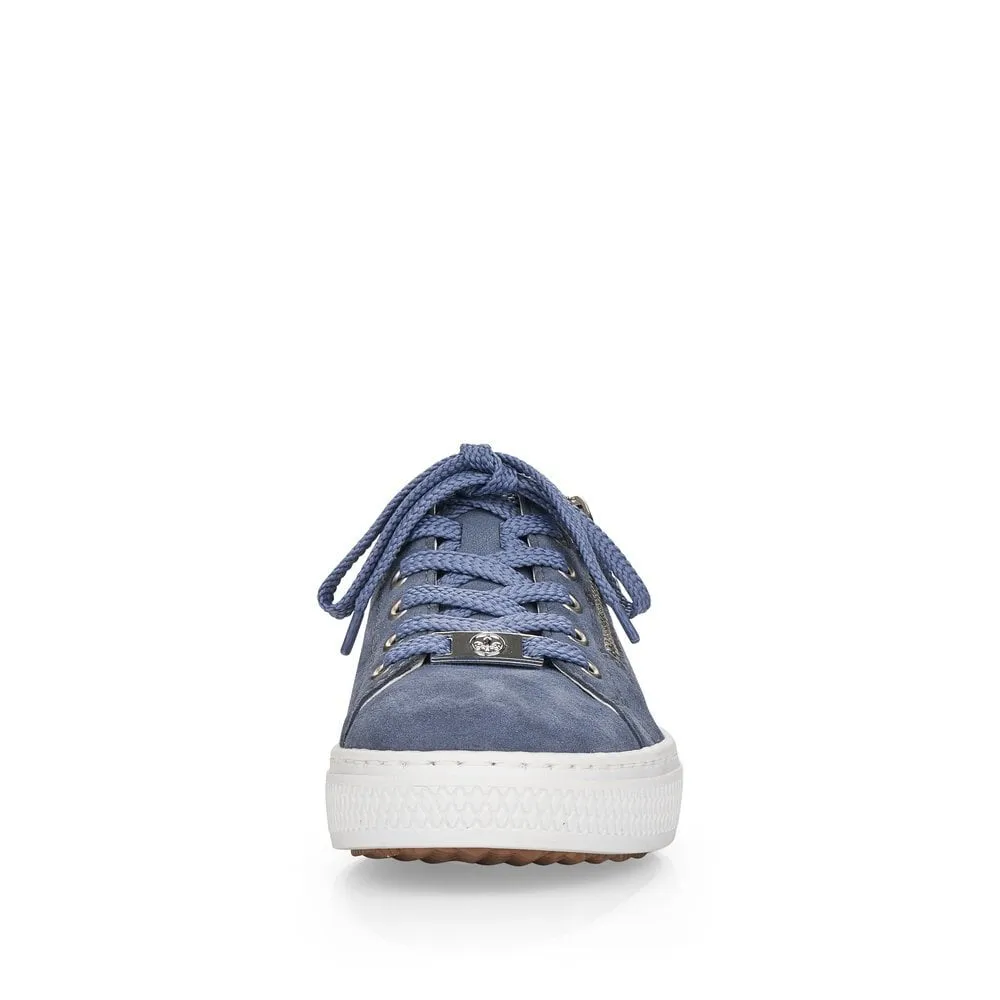 Rieker L59L1 Ladies Trainer Blue