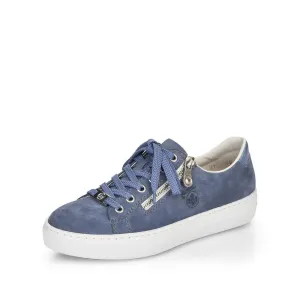 Rieker L59L1 Ladies Trainer Blue