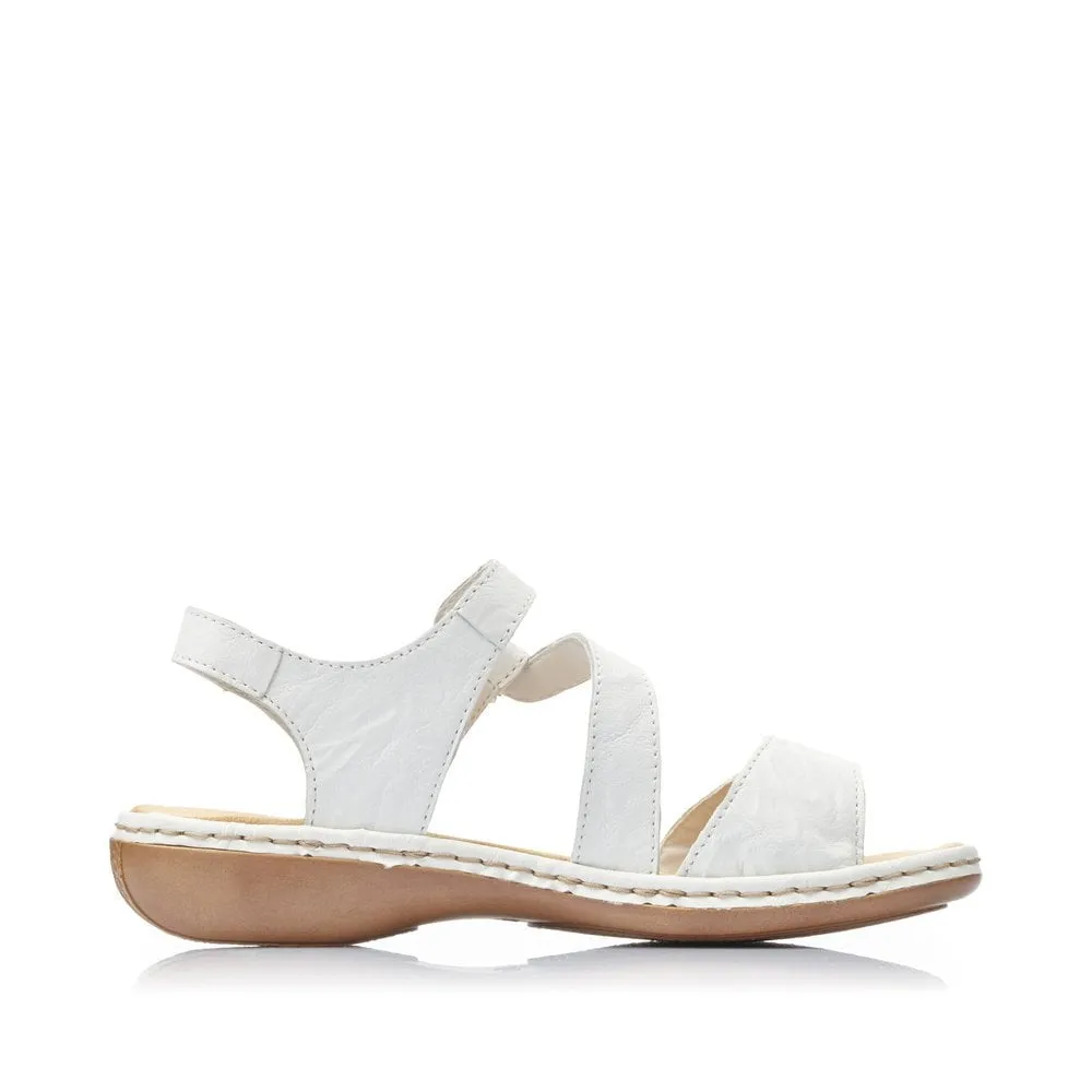 Rieker Sandals 659C7 Ladies Shoes White