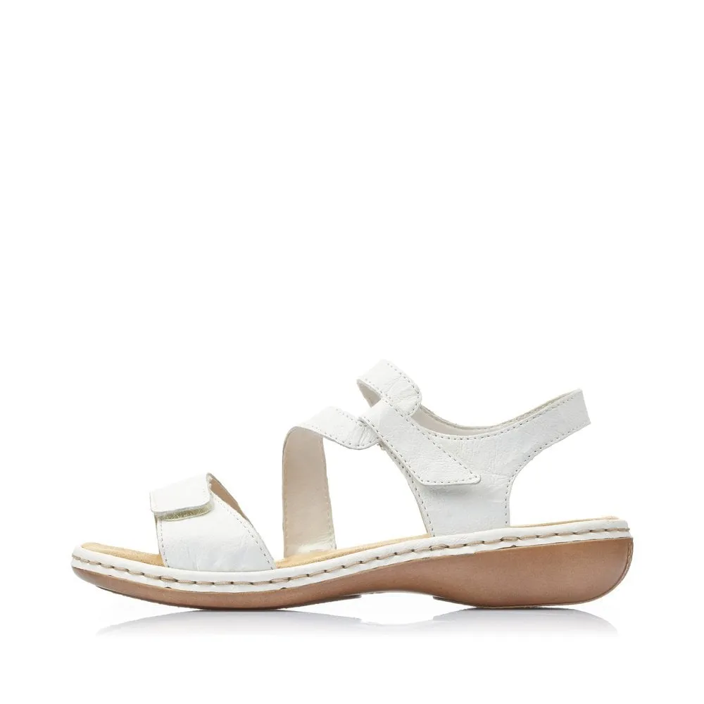 Rieker Sandals 659C7 Ladies Shoes White