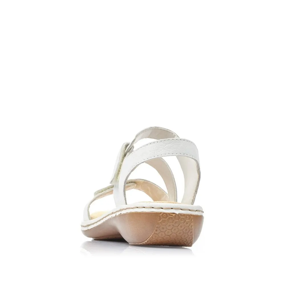 Rieker Sandals 659C7 Ladies Shoes White