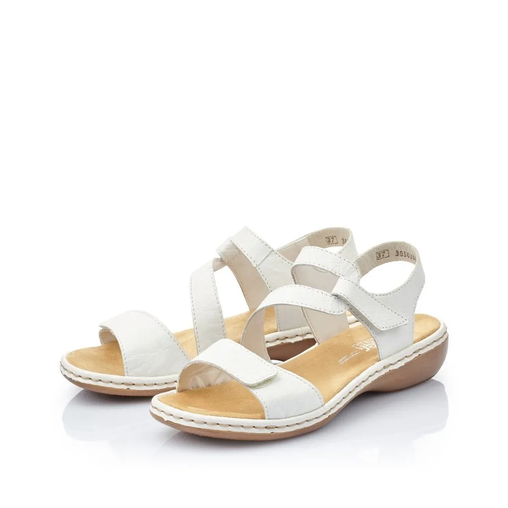 Rieker Sandals 659C7 Ladies Shoes White