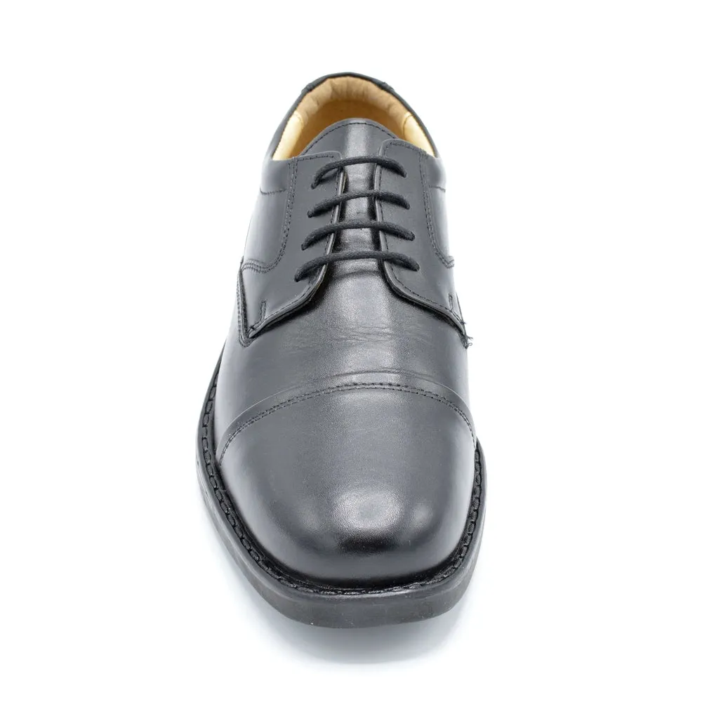 Roamer Uniform - Mens Wide Fit Formal Lace Up - 2E - Black