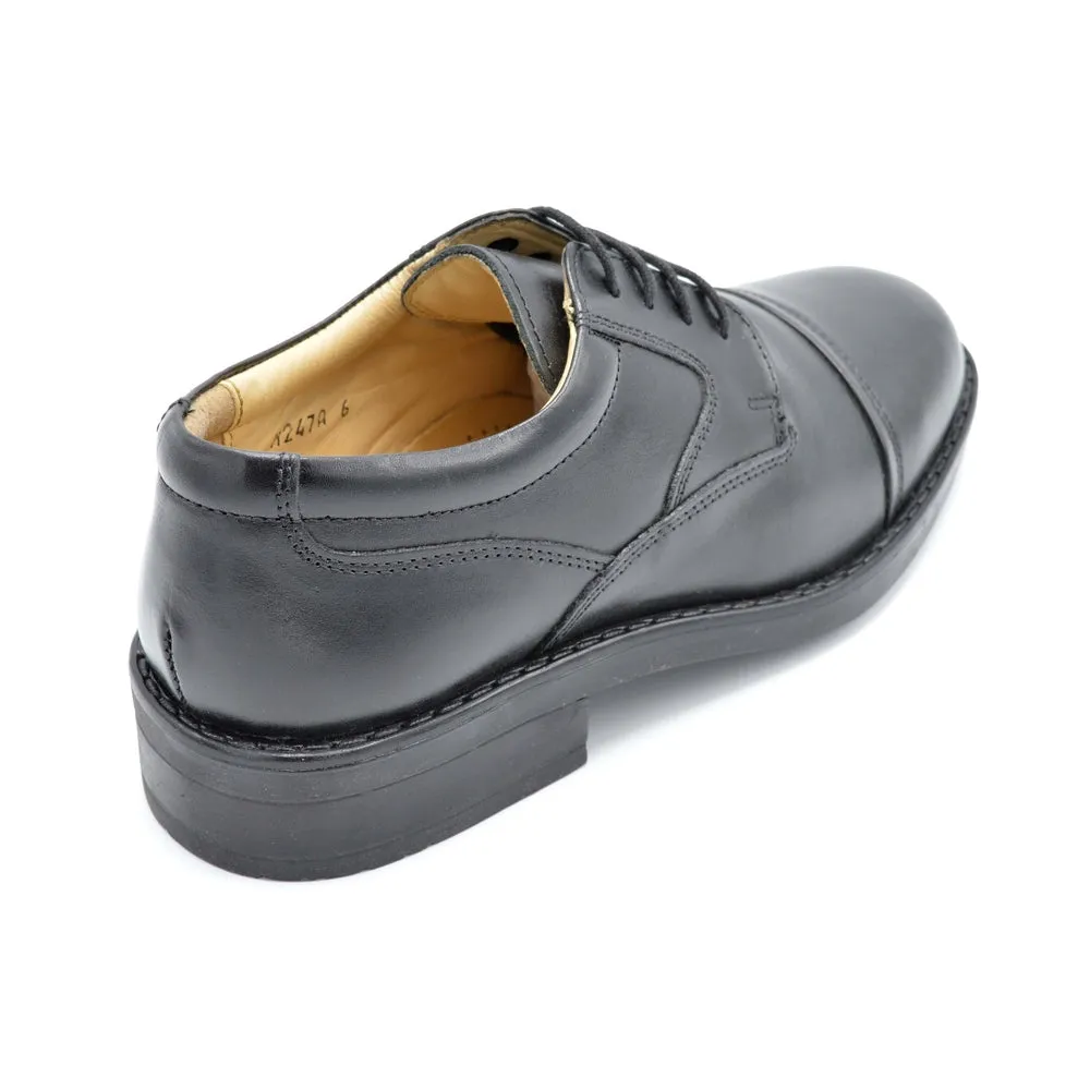 Roamer Uniform - Mens Wide Fit Formal Lace Up - 2E - Black