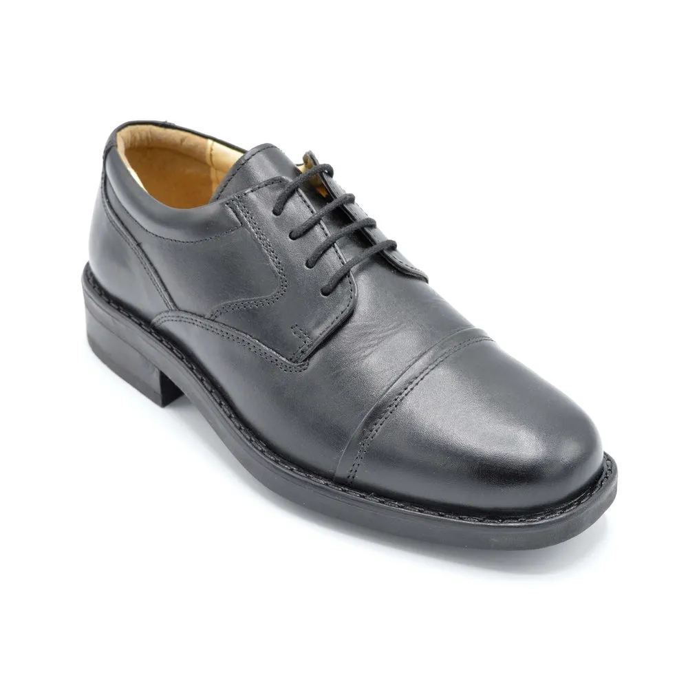 Roamer Uniform - Mens Wide Fit Formal Lace Up - 2E - Black