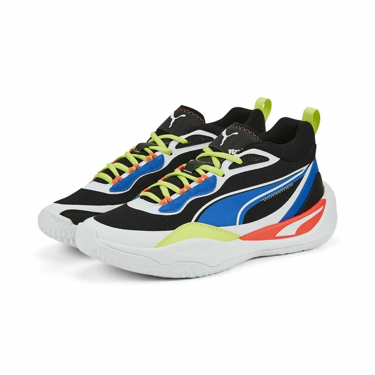 Running Shoes for Kids Puma Playmaker Black Multicolour