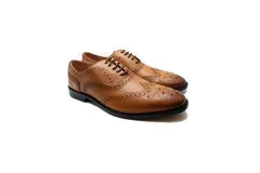 SCOTTISH LUXURY DAY BROGUES IN BROWN FOR MEN