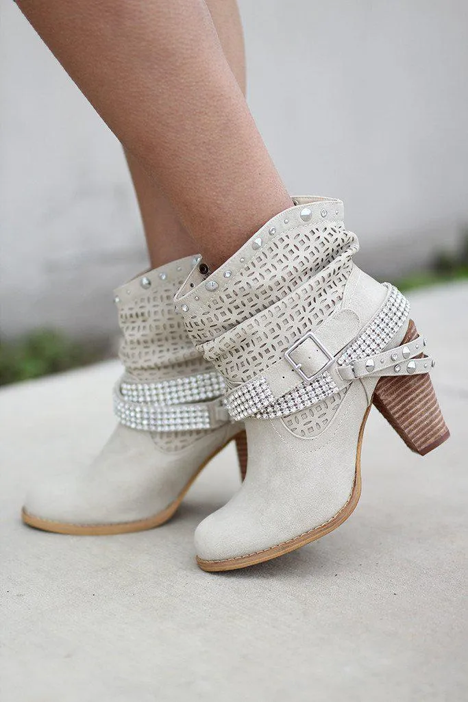 Shiloh Cream Booties