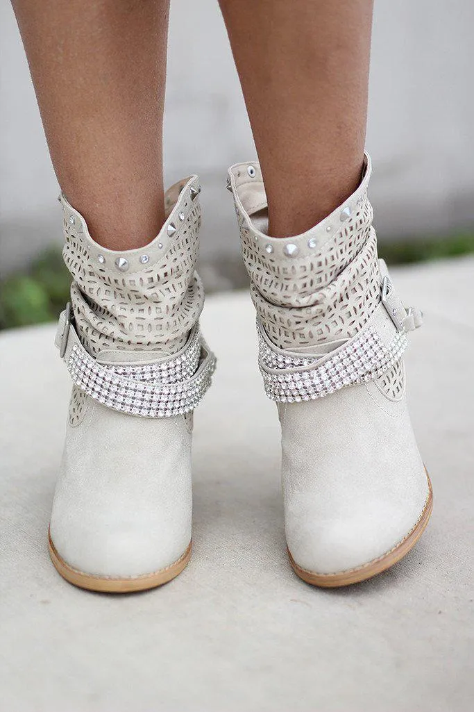 Shiloh Cream Booties