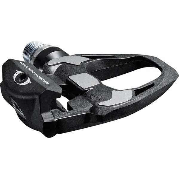 Shimano Pedals PD-R9100 Dura-Ace carbon SPD SL Road pedals; 4 mm longer axle