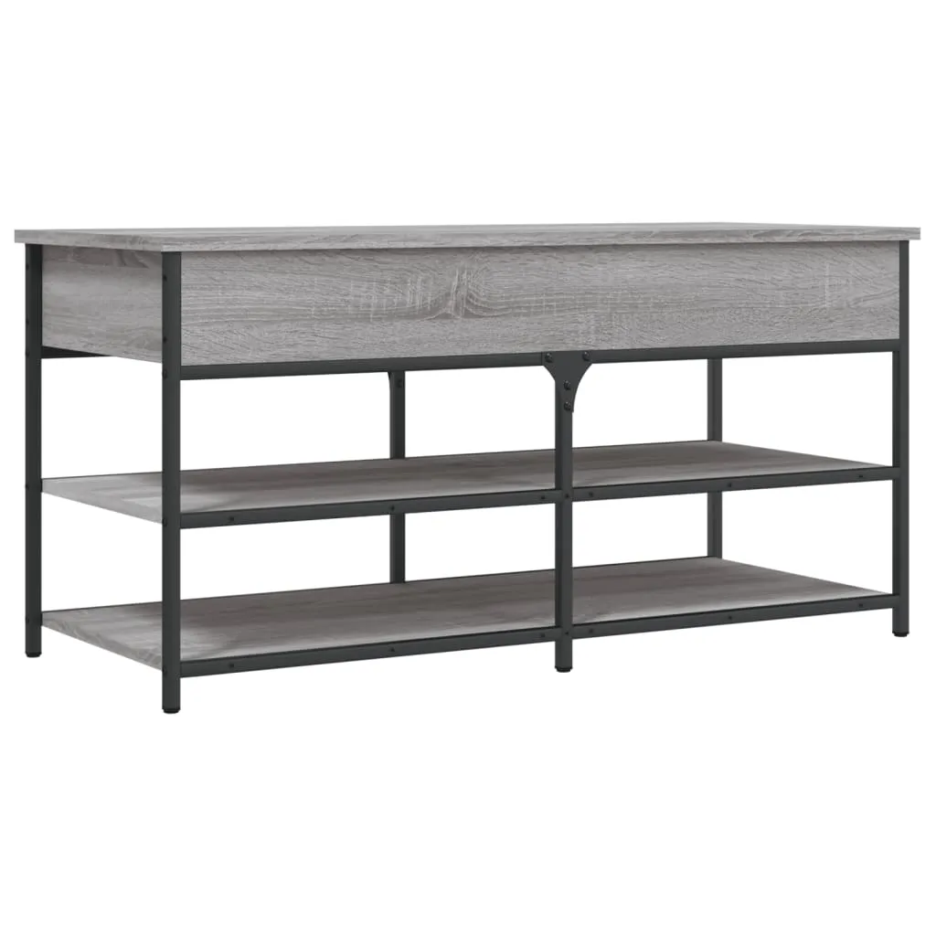 Shoe Bench Grey Sonoma 100x42.5x50 cm Engineered Wood